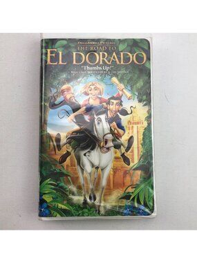 VHS Dreamworks The Road To El Dorado Clamshell Movie Miguel Tulio Elton John